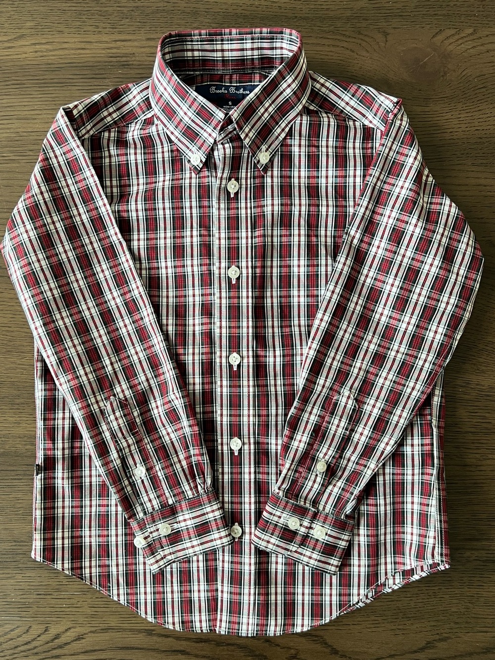 Brooks Brothers Boys’ Red Plaid Button-Down Back to School Family Photos Shirt - Picture 9 of 9